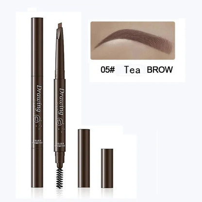 BEAUTY GLAZED Double end Eyebrow Pencil Makeup Tint Natural Long Lasting Paint Stamp Eyeliner Eyebrow Waterproof Cosmetics - AMULET RING STORE