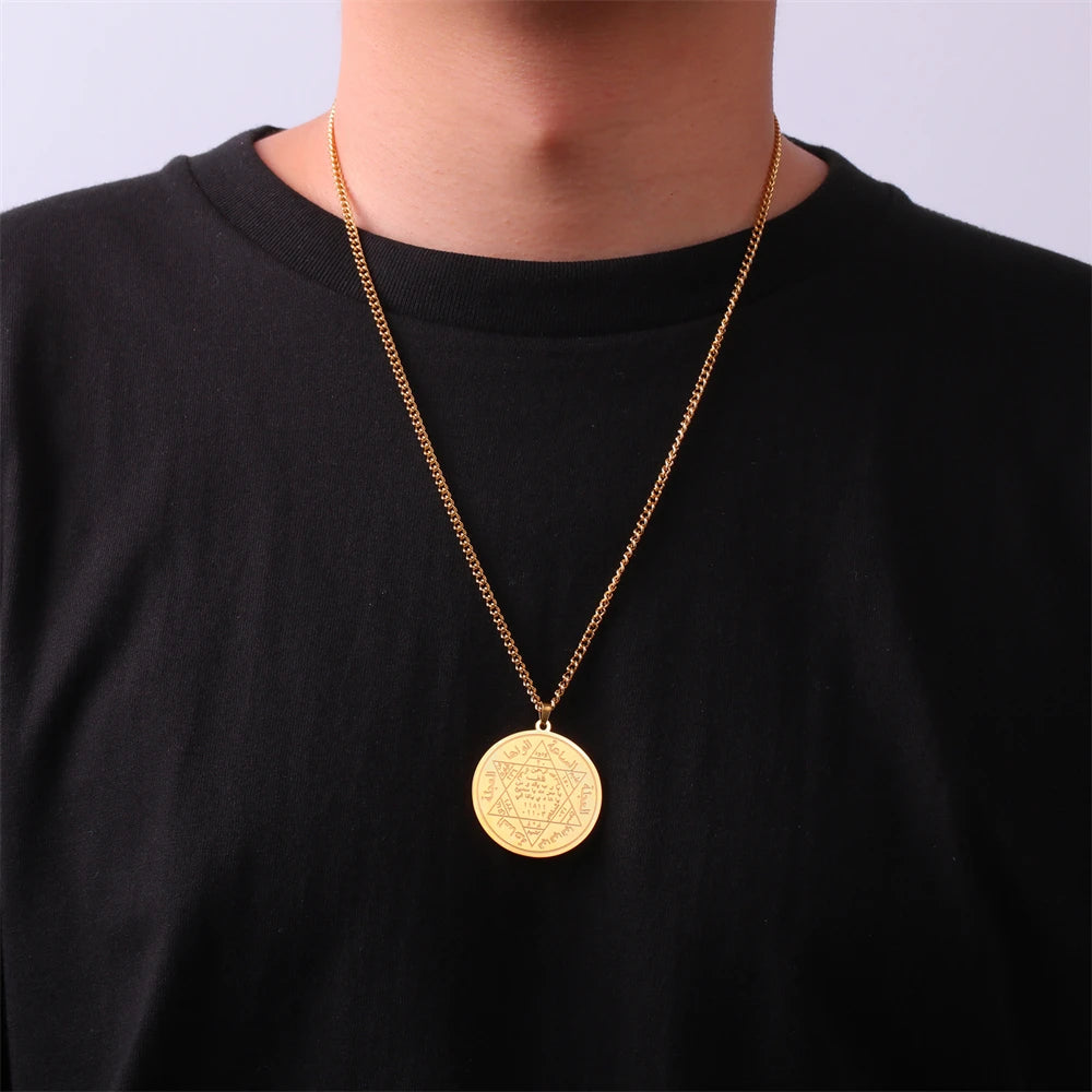 Star Of David Charms For Jewelry Making Stainless Steel Vintage Rune Pendants Diy Women Men Amulet Necklace Keychain Accessories