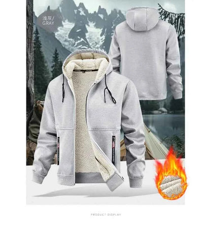 New Autumn and Winter Warm Jacket for Men, Thickened Lamb Wool, High-quality, Comfortable, Casual and Fashionable Jacket for Men