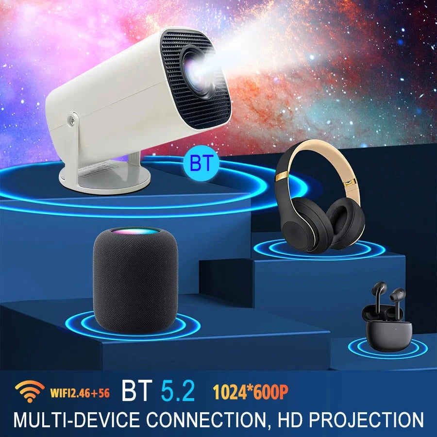 TAIDU Smart Mini LED Projector Full Hd 1280*720P Android 11 BT5.2 5G·iMAX Home Theater Halloween Gift Support 1080P 4K Projector