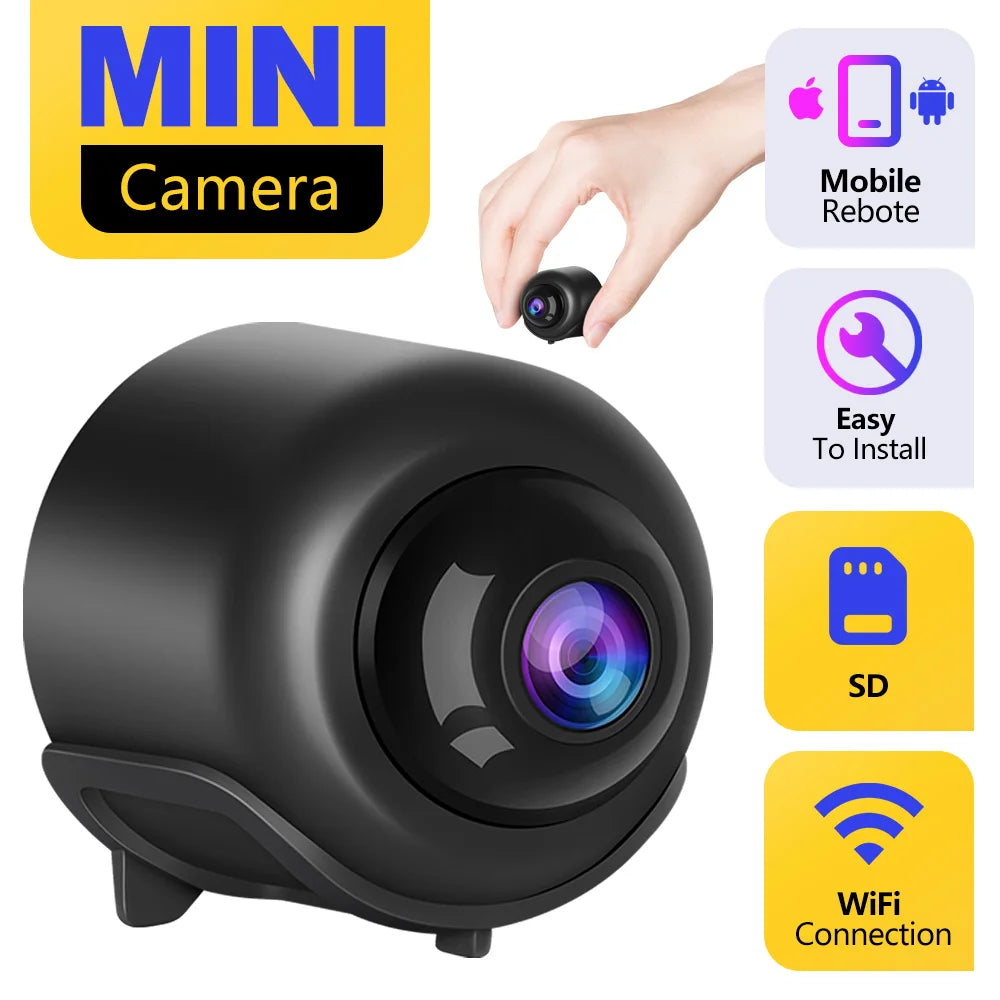 New Mini Camera 2024 X5 Intelligent WiFi Mini Camera Home Indoor Night Vision Safety Protection Audio Video Recorder - AMULET RING STORE