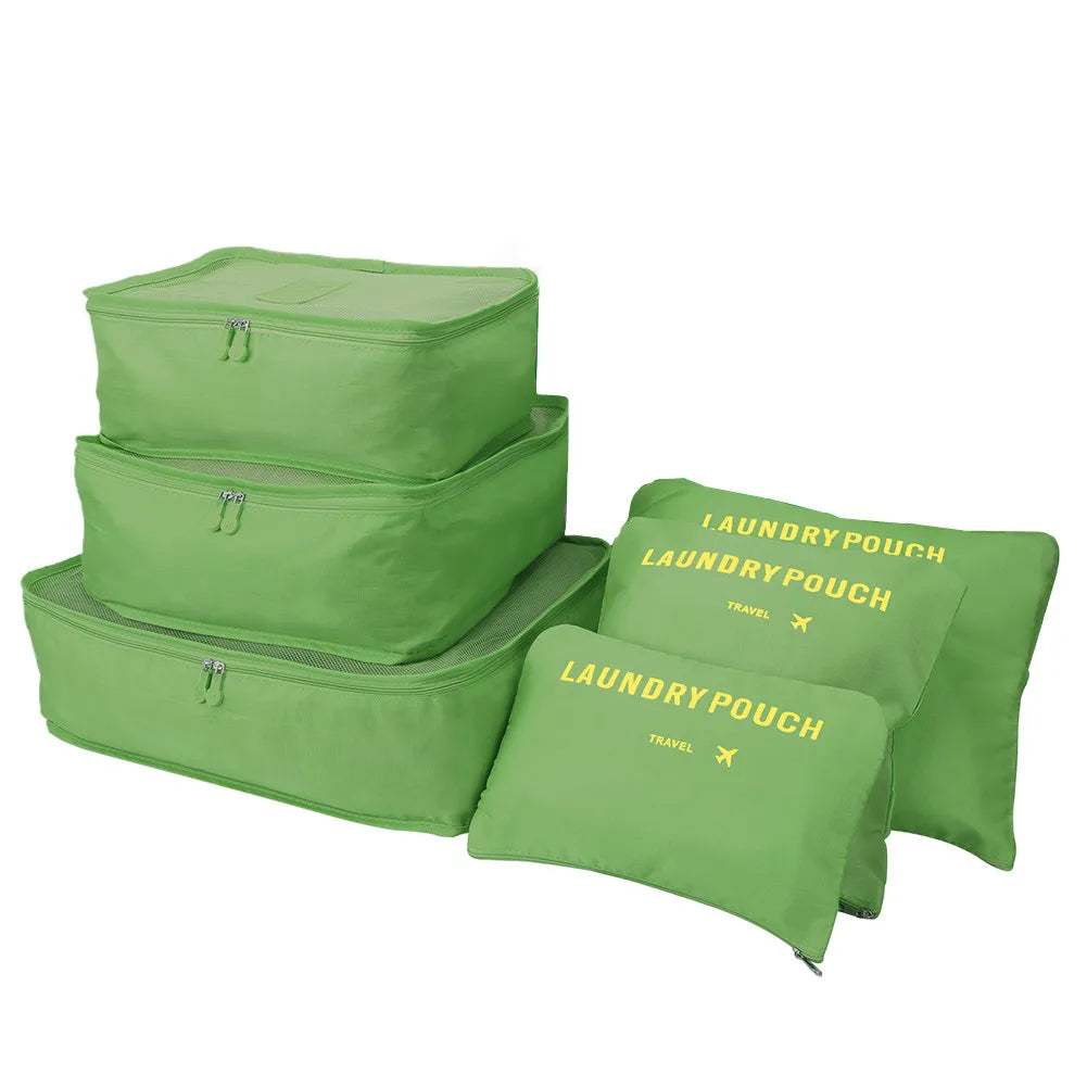 8/7/6 pieces Set Travel Organizer Storage Bags Suitcase Packing Set Storage Cases Portable Luggage Organizer Clothe Shoe Pouch - AMULET RING STORE