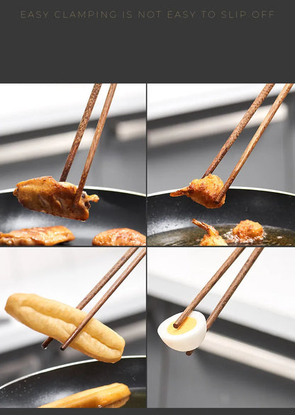GIANXI 18CM/42CM Salad Hot Pot Chinese Chopsticks Chicken Wings Wood Fried BBQ Chopsticks Food Sushi Sticks Kitchen Bar Supplies - AMULET RING STORE