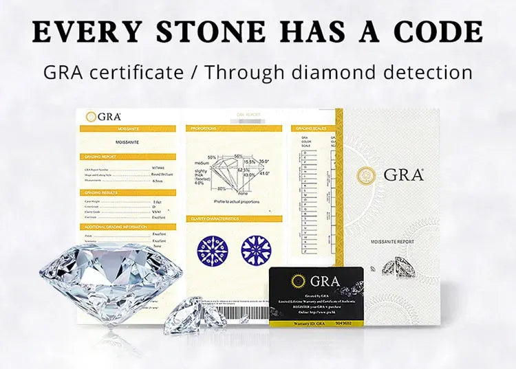 TEN CARATS 0.5-2CT S925 sterling silver Moissanite Women's Necklace Super Sparkly D Color VVS1 Pendant chain plated Jewelry - AMULET RING STORE