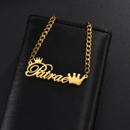 Custom Name Necklace 5mm Nk Chain Stainless Steel Jewelry For Women Personalized Chains Christmas Gift New Year Accessories