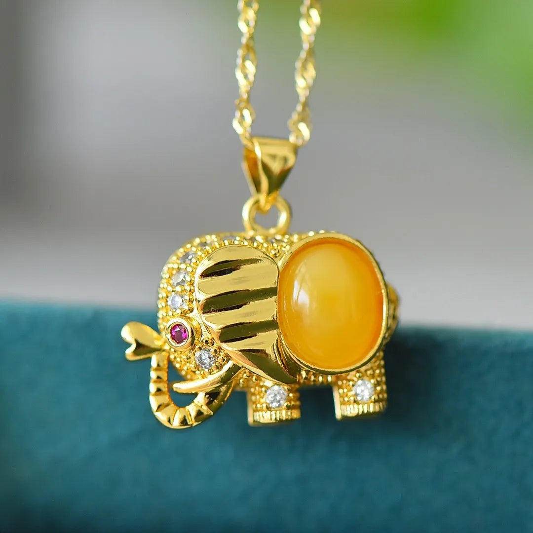 Natural Amber Necklace Chokers Women Healing Gemstone Fine Jewelry Genuine Baltic Amber Tumbled Stone Beaded Necklaces