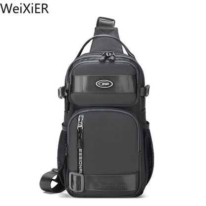 Fashion Multifunction Men's Shoulder Bag Running Outdoor Sling Crossbody Bags Male Travel Trend High Capacity Sport Chest Bag - AMULET RING STORE