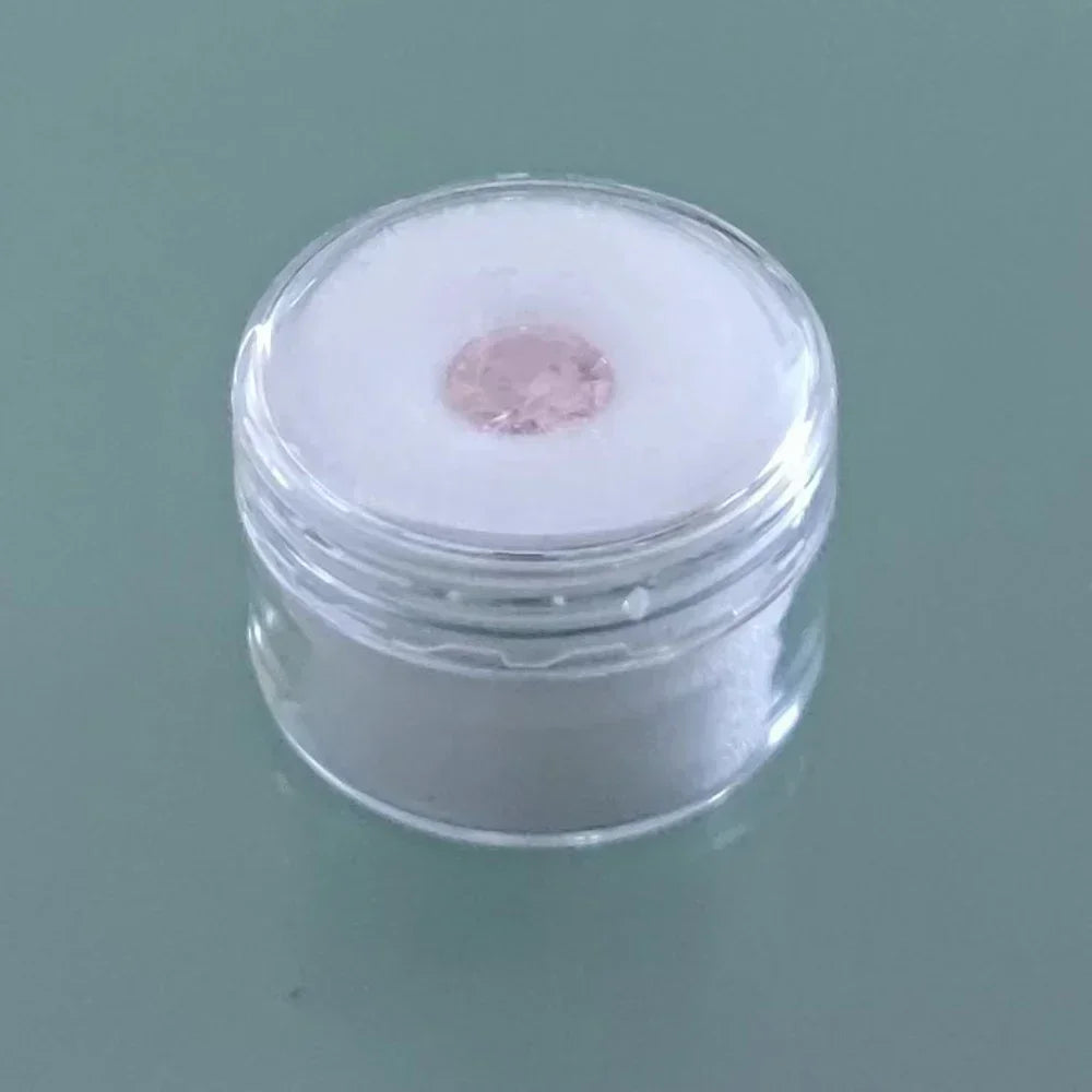 Transperant Square Diamond Jewelry Storage Box Stone Display Case Round Gemstone Organizer 1Pc Small Coin Ring Travel Gift Box - AMULET RING STORE