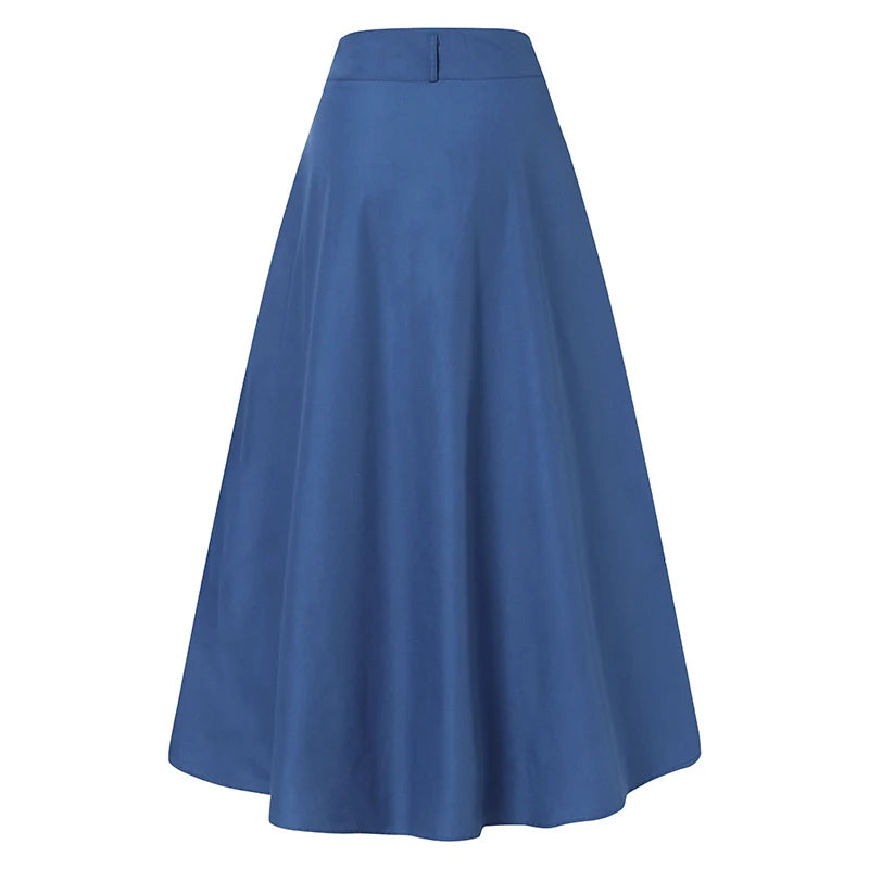 ZANZEA Cargo Skirts Elegant Women Evangelical Faldas  Mujer Office Lady High Waist Saias Summer 2024 Casual Buttons Up Jupes