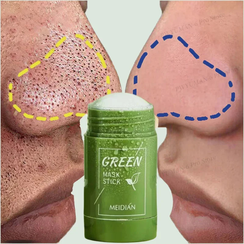 40ml Remove Blackhead Green Tea Solid Mask Clean Stick Mask Facial Dispel Acne Blemish Shrink Pores Korean Skin Care Multipack - AMULET RING STORE