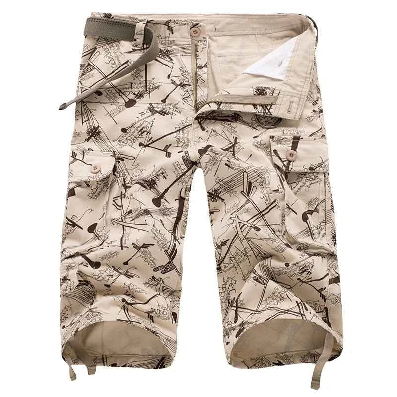 2025 Summner Fashion Cotton Mens Cargo Shorts Camouflage Male Shorts Multi-Pocket Casual Camo Outdoors Tolling Homme Short Pants