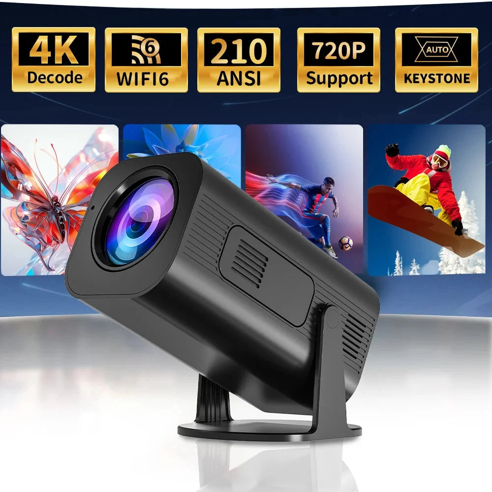 HP330 Portable LED Short Focus Projector 210Ansi 1280*720P Android 11 BT5.0 WIFI Allwinner H716 Halloween Gift Proyector