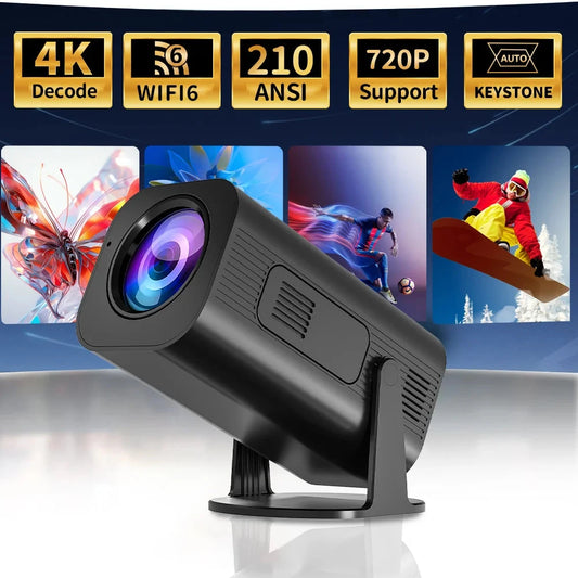 HP330 Portable LED Short Focus Projector 210Ansi 1280*720P Android 11 BT5.0 WIFI Allwinner H716 Halloween Gift Proyector