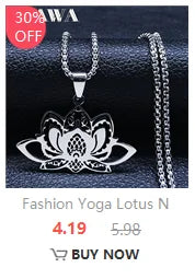 Buddhism Chinese Zodiac Lotus Rotatable Necklace for Men Women