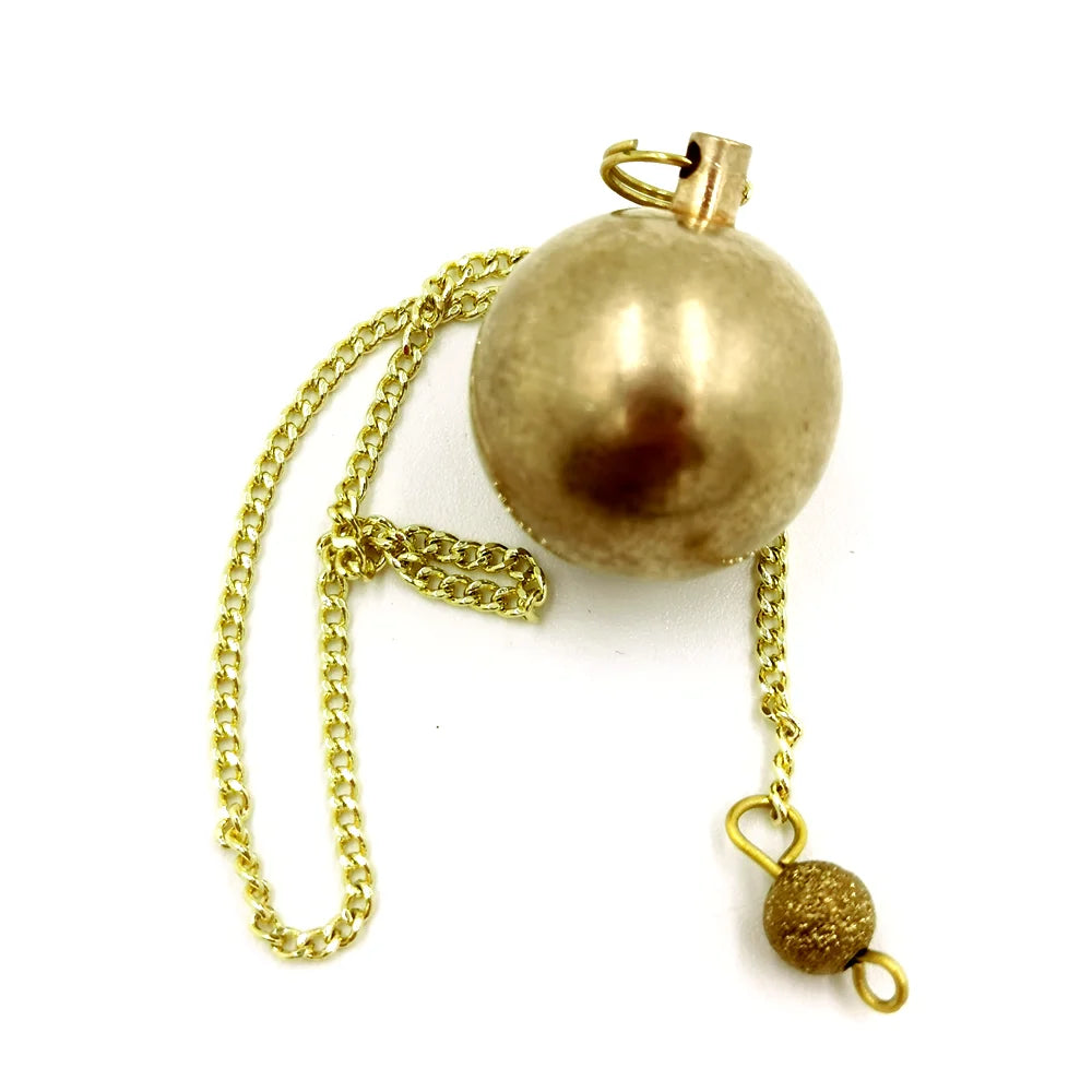 Bronze Metal Copper Spiritual Point Pendulum for Divination Healing Dowsing Wicca Balancing Pointed Cone Pendant Pendulum