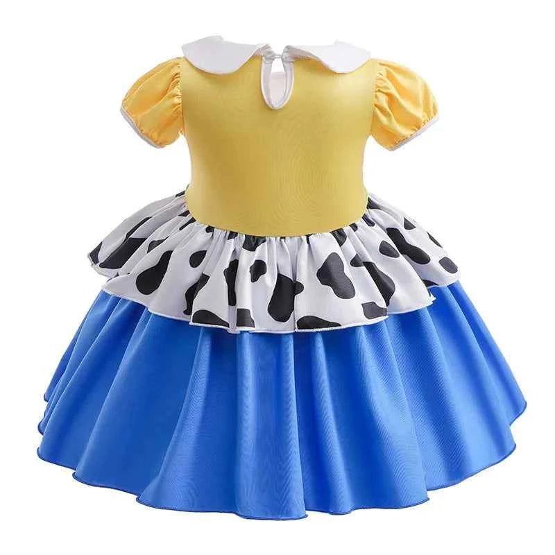 2024 Toddler Girl Princess Dress Toy Kids Clothes Christmas Halloween Woody Alice Jessie Belle Mermaid Infants Party Ball Gowns