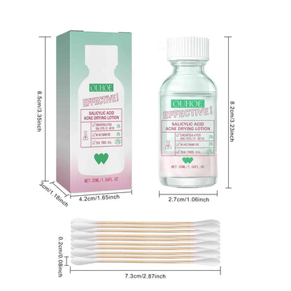 Ouhoe Salicylic Acid Acne Care Lotion Gentle Acne Treatment Pore Shrink Nourishing Improve Skin Texture Glowing Acne Care Lotion