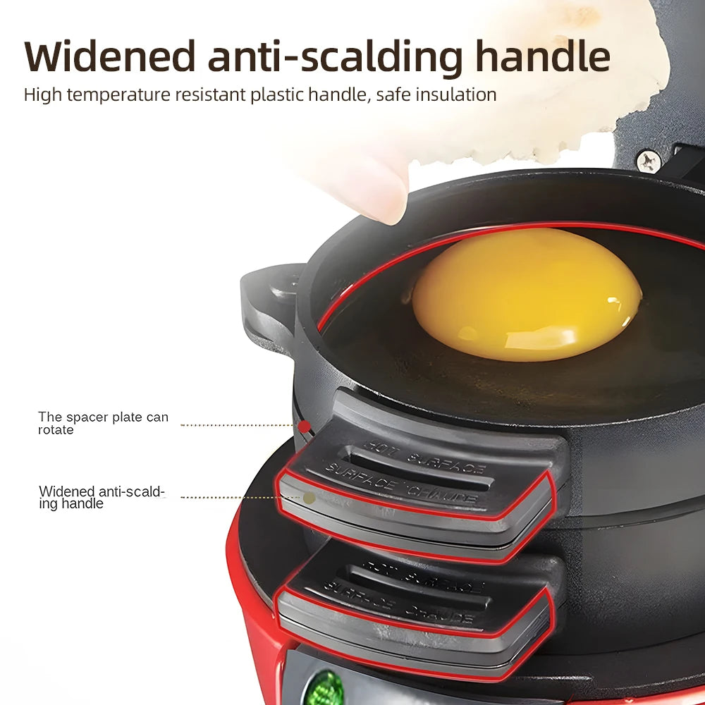 Portable Burger Sandwich Omelette Toaster Maker Breakfast Sandwich Hamburger Maker with Egg Cooker Ring Non Stick for Pancakes - AMULET RING STORE