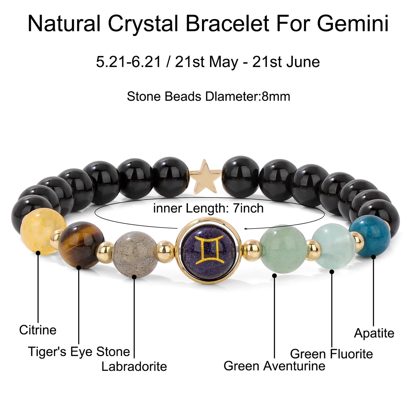 12 Zodiac Signs Bracelet Men Gemini Scorpio Sagittarius Obsidian Tiger Eye Stone Beads Bracelets for Women Constellation Jewelry