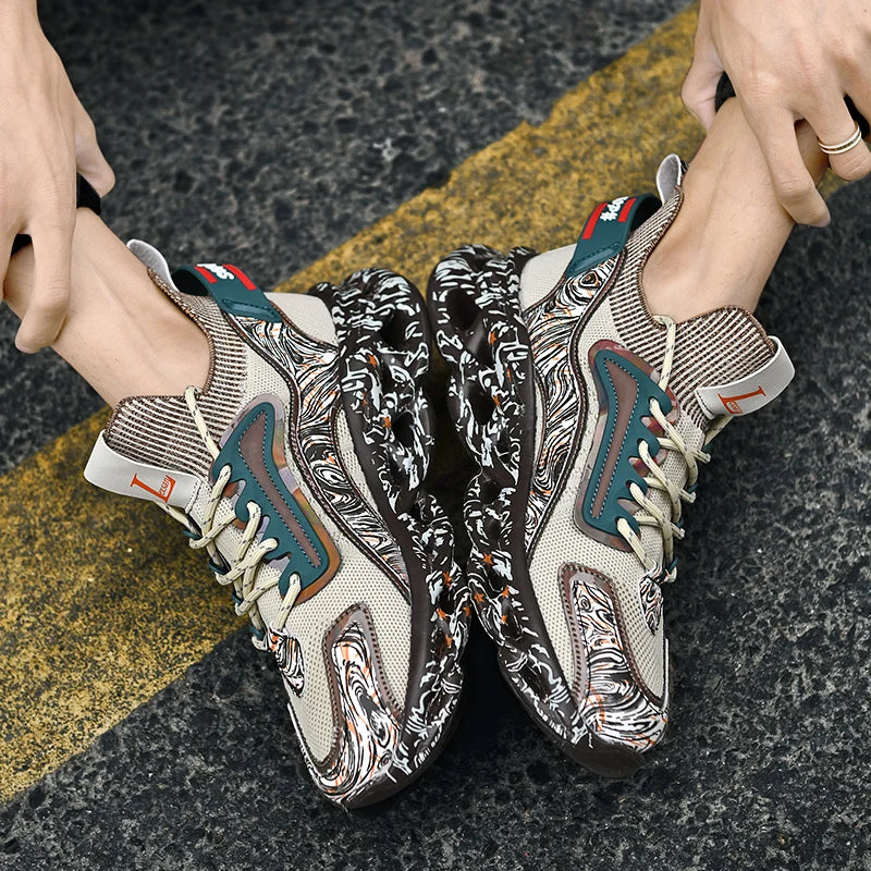 Shoes men Sneakers Male casual Mens Shoes tenis Luxury shoes Trainer Race Breathable Shoes fashion loafers running Shoes for men - AMULET RING STORE