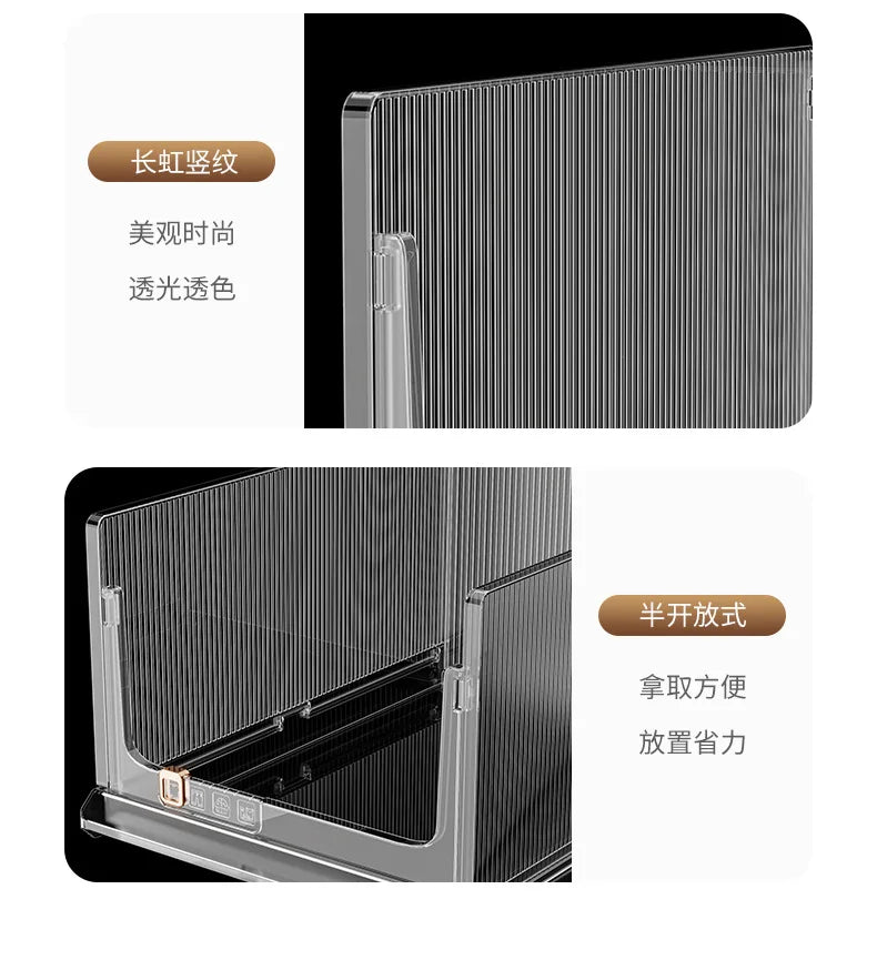 Large Capacity Foldable Storage Box Plastic Clothes Organizer Transparent Home Storage Trunk for Clothes Sundries Organizer - AMULET RING STORE