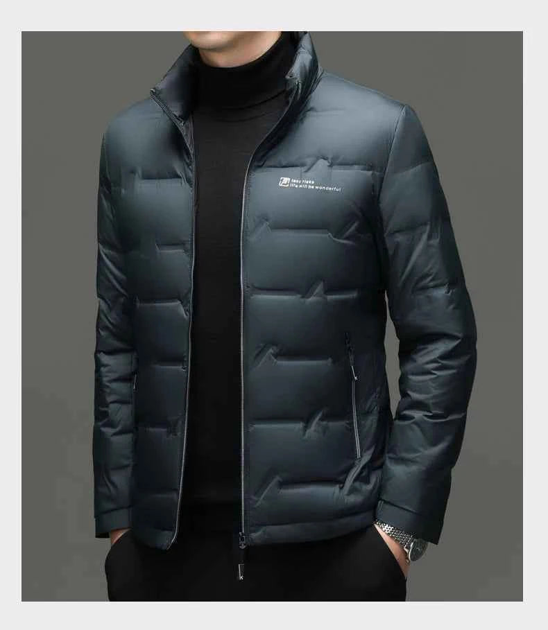Winter Down Jacket 2026 Light Luxury Brand Men's Coat 90% White Duck Down Lining Outdoor Leisure Sports Men's Jacket