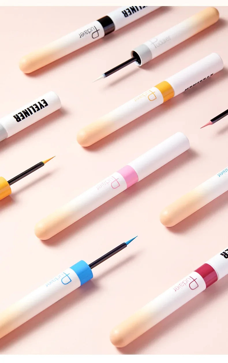 12 Colors Liquid Eyeliner Pencil Shimmer Sexy EyeShadow Portable Waterproof Durable Eyeliner Women Hot Sales Makeup Cosmetics - AMULET RING STORE