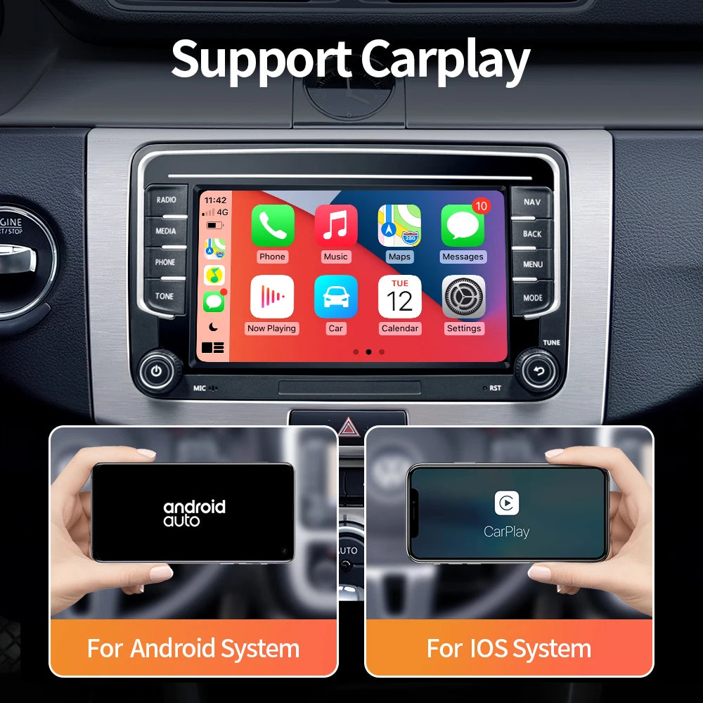 7inch Car Radio CarPlay Android Auto for Volkswagen VW Passat B6 B7 CC Tiguan Touran GOLF POLO CarPlay 7inch 2+32GB / 4+64GB - AMULET RING STORE