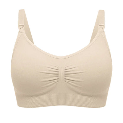 High Quality Plus Size Nursing Bra Breathable Women Breastfeeding Underwear Seamless Maternity Bra Push Up - AMULET RING STORE