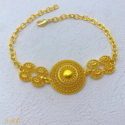 ANIID Indian 24K Gold Color Jewelry Sets For Women Wedding Dubai Necklace Earrings Nigerian African Bridal 4PCS Set Party Gifts