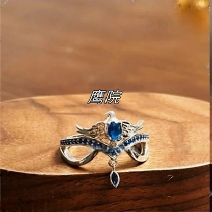 Hogwarts Gryffindor Slytherin Ravenclaw Hufflepuff Handmade Ring