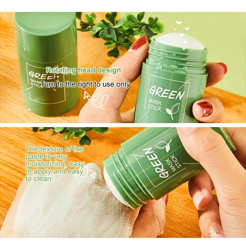 40ml Remove Blackhead Green Tea Solid Mask Clean Stick Mask Facial Dispel Acne Blemish Shrink Pores Korean Skin Care Multipack - AMULET RING STORE