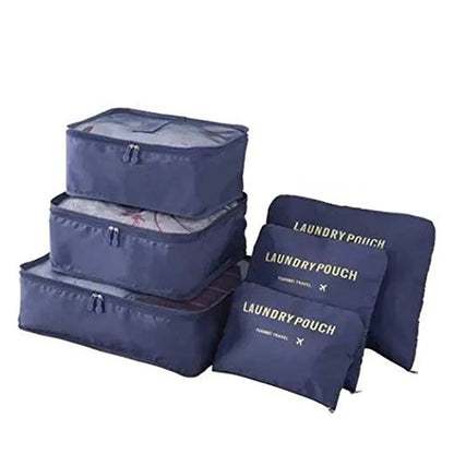 8/7/6 pieces Set Travel Organizer Storage Bags Suitcase Packing Set Storage Cases Portable Luggage Organizer Clothe Shoe Pouch - AMULET RING STORE
