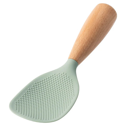 NEW Silicone Spatula Non Stick Pan Wooden Handle Silicone Vegetable Heat-resistant Silicone Cooking Spatula Spoon Kitchen tool - AMULET RING STORE
