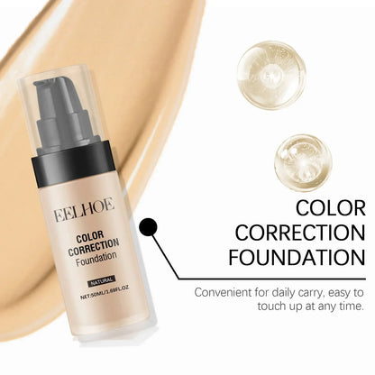 50ML Liquid Foundation CC Cream Matte Full Coverage Moisturizing Brightening Concealer BB Cream Oil Control Makeup Cosmetics - AMULET RING STORE