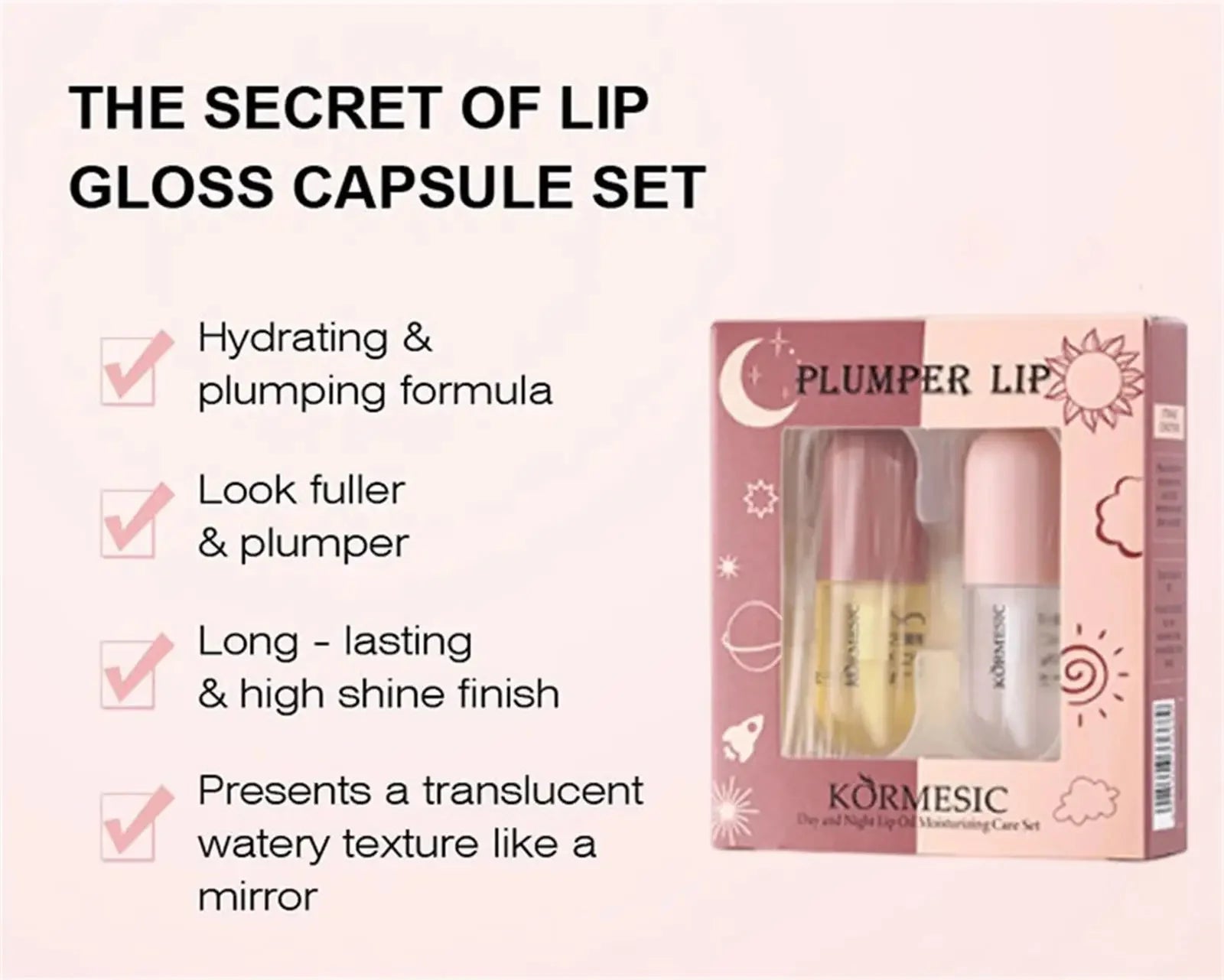 Instant Lip Plumping Essential Oil Nourishing Antiwrinkle Moisturising Sexy Lip Care Ultimate Plumping Lip Gloss Serum Cosmetics - AMULET RING STORE