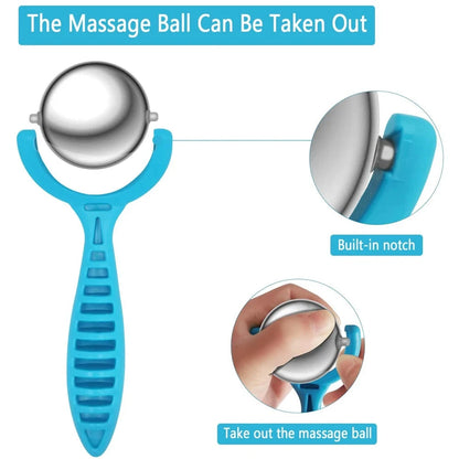 Cold Massage Ball Roller Stainless Steel Facial Ice Globes Physical Therapy Ice Ball For Muscle Pain Relief Facial Body Massager