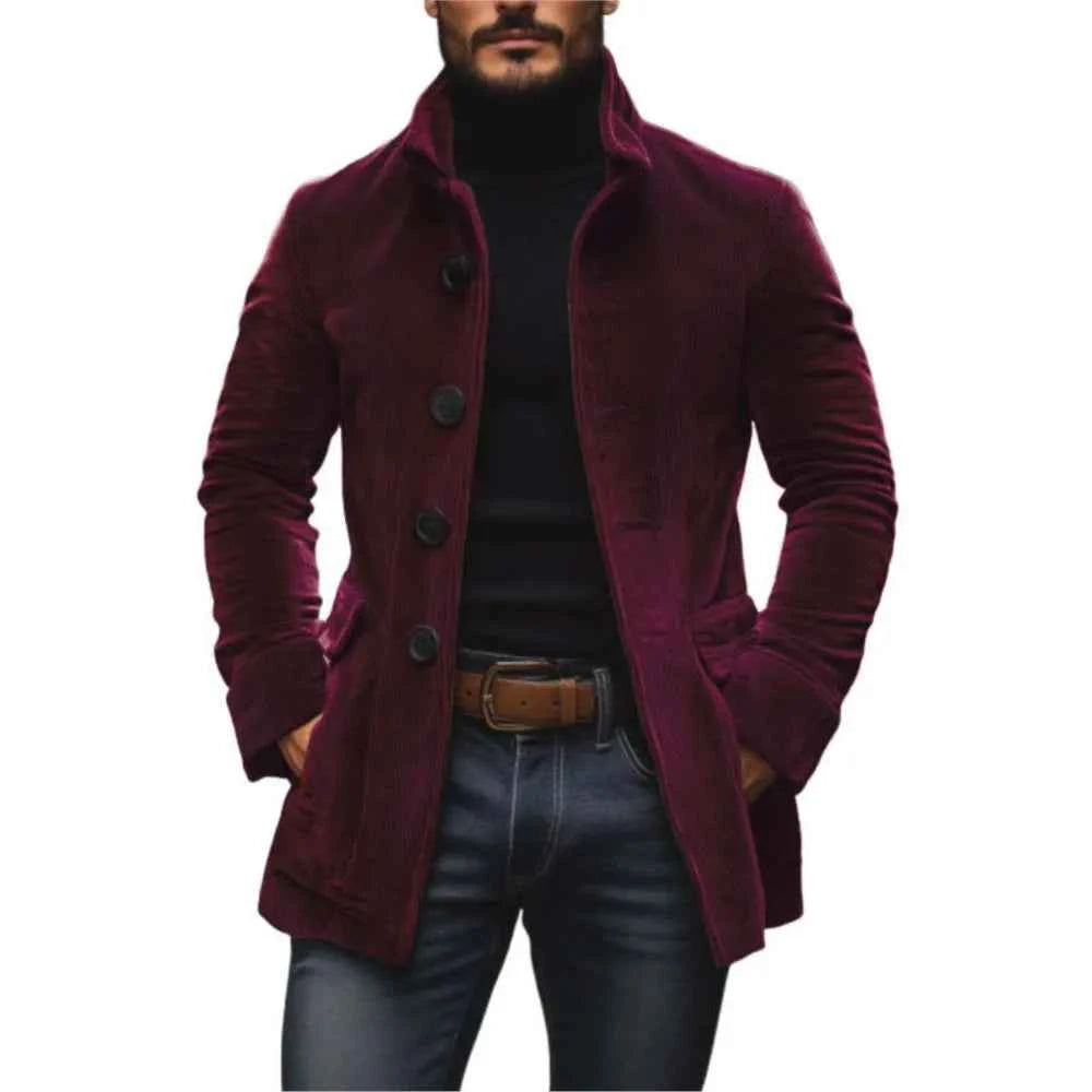 Winter Jackets For Man 2025 Autumn Fashion Long Sleeve Pockets Coats Outwears