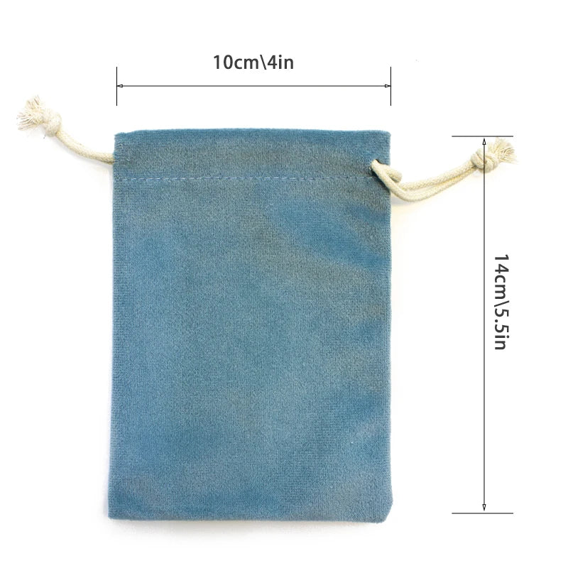 1pcs Multi Color Velvet Bag Jewelry Packing Velvet Drawstring Pouches Jewelry Gift Bags Display Chain Ring Packing Bags As Gift - AMULET RING STORE