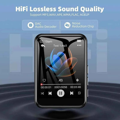 128GB HiFi MP3 Player with Bluetooth 5.4, Speaker & Touch Screen