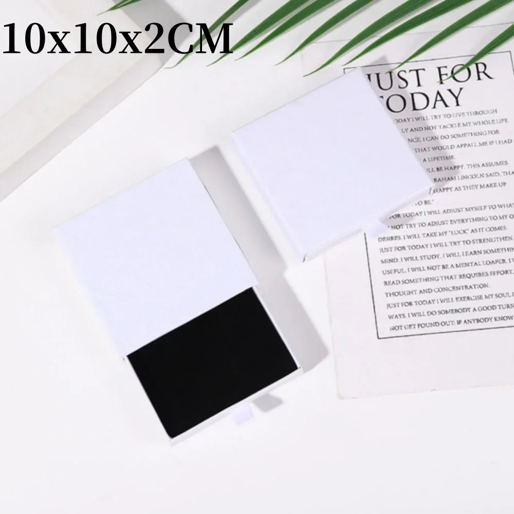 1Pc Thick Kraft Paper Drawer Jewelry Box With Sponge Greet Card for Necklace Bracelet Ring Gift Box Jewelry Packaging Box Joyero - AMULET RING STORE