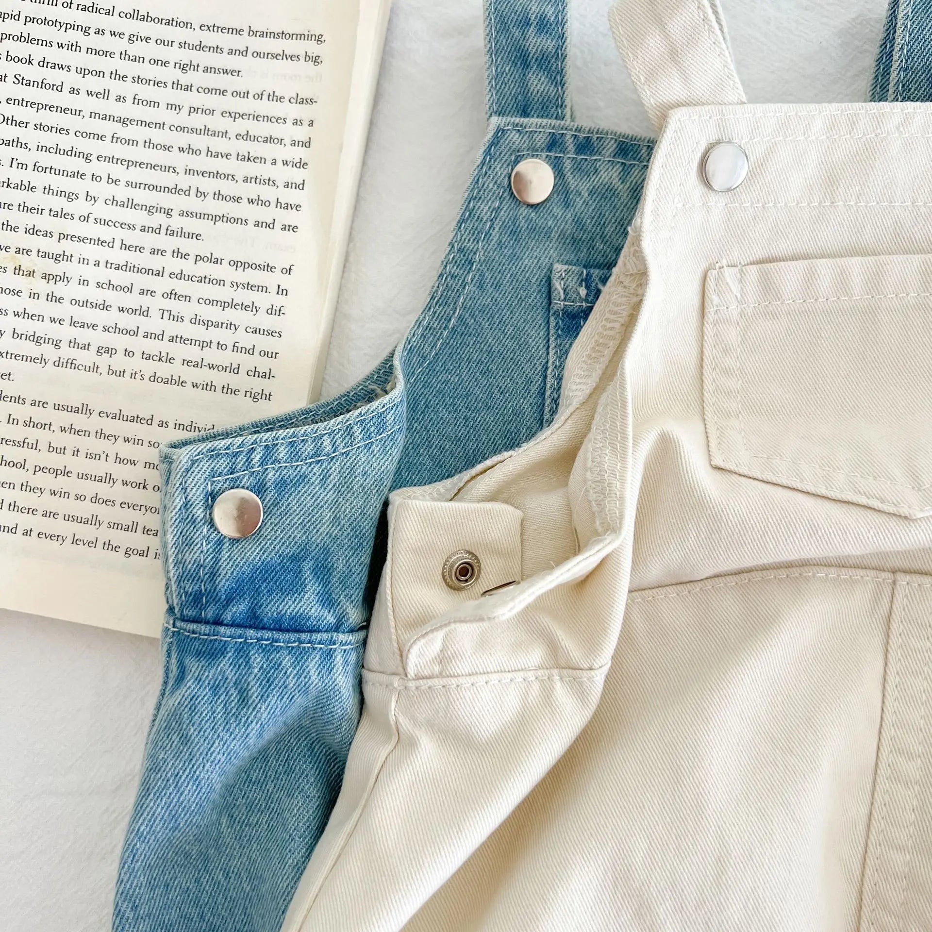 Cute Baby Pocket Overalls Denim Overalls Baby Fashion One-piece Romper 0-3T Newborn Boy Girls Clothes - AMULET RING STORE