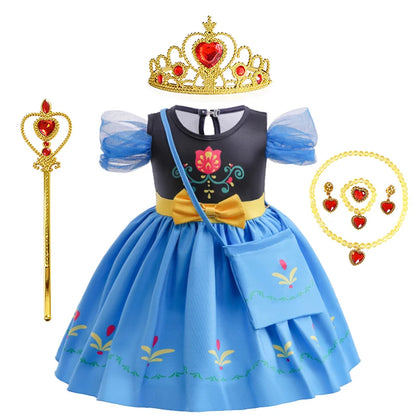 2024 Toddler Girl Princess Dress Toy Kids Clothes Christmas Halloween Woody Alice Jessie Belle Mermaid Infants Party Ball Gowns