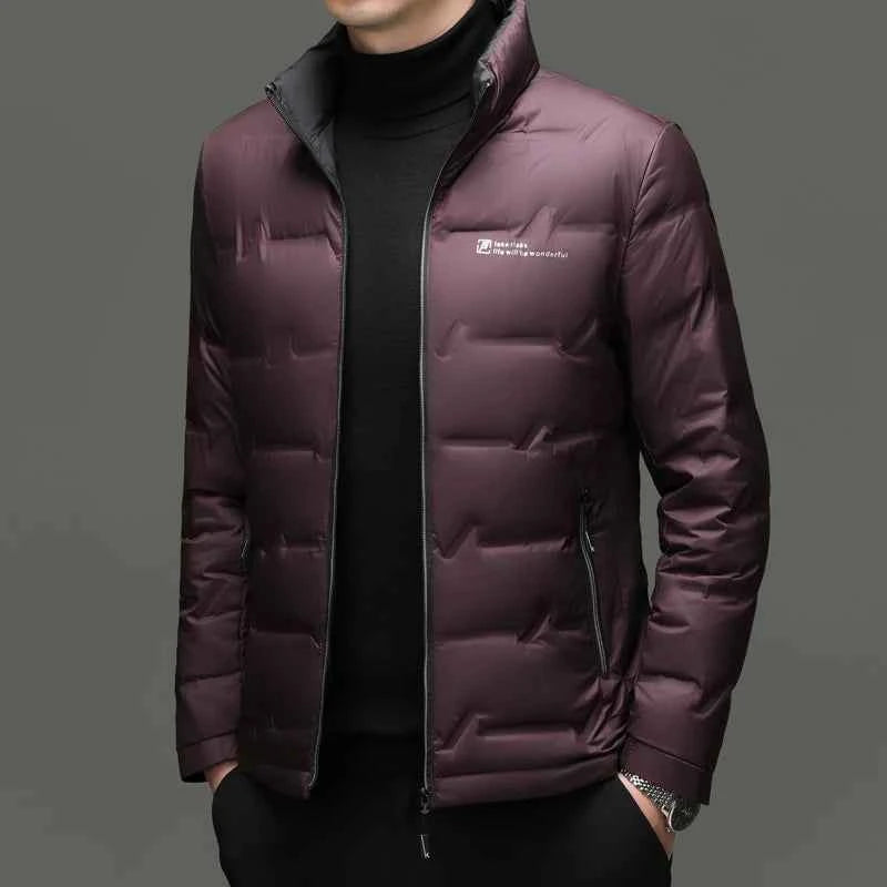 Winter Down Jacket 2026 Light Luxury Brand Men's Coat 90% White Duck Down Lining Outdoor Leisure Sports Men's Jacket