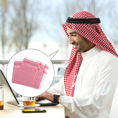 Polyester Men Headscarf Arab Turban Muslim Dubai Scarf Saudi Shawl Hiking Bandana Camping Shemagh Outdoor Accessory Breathing - AMULET RING STORE