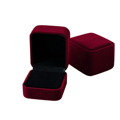 Rings Box Velvet Jewelry Box Display Holder Ring Earrings Necklace Bracelet Soft Organizer Case Wedding Jewelry Packaging Box - AMULET RING STORE