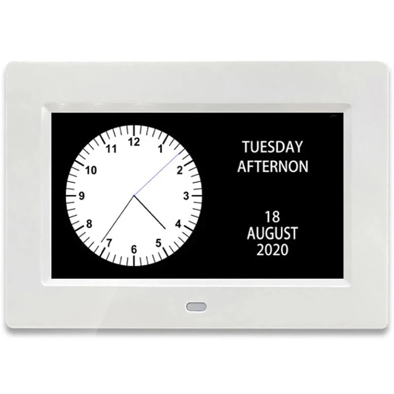 12 Alarms Digital LED Calendar Clock with Multi-Languages to display. Medicine Time Reminder for Elder.Home Desk Wall Decoration