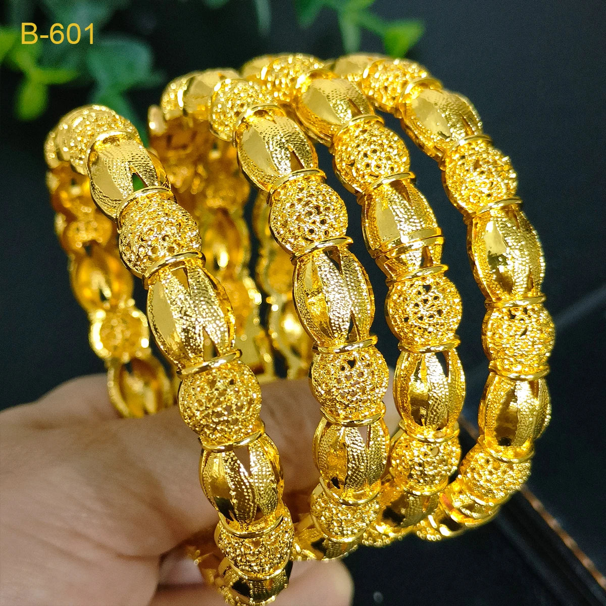 ANIID Women Charm Bracelet Bangle 24K Gold Color Jewelry Dubai Flower Bangle Brand African Designer Ethiopian Hawaiian Jewelry - AMULET RING STORE