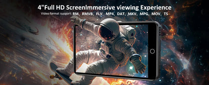 80GB (16GB+64GB) MP3 Player Android 9.0 with Bluetooth and WiFi, 4.0-inch with speakers, FM radio, eBooks, capacity up to 512GB