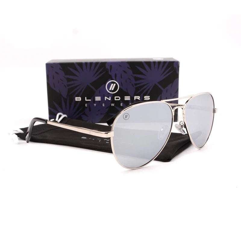 Blenders True Color Male and Female Pilot style Polarized Sunglasses Large Trendy Fashion Sunglasses